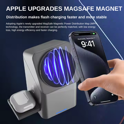 BESTYPE™ POWERDOCK-X 3-IN-1 AUTO-ROTATING WIRELESS CHARGING STATION